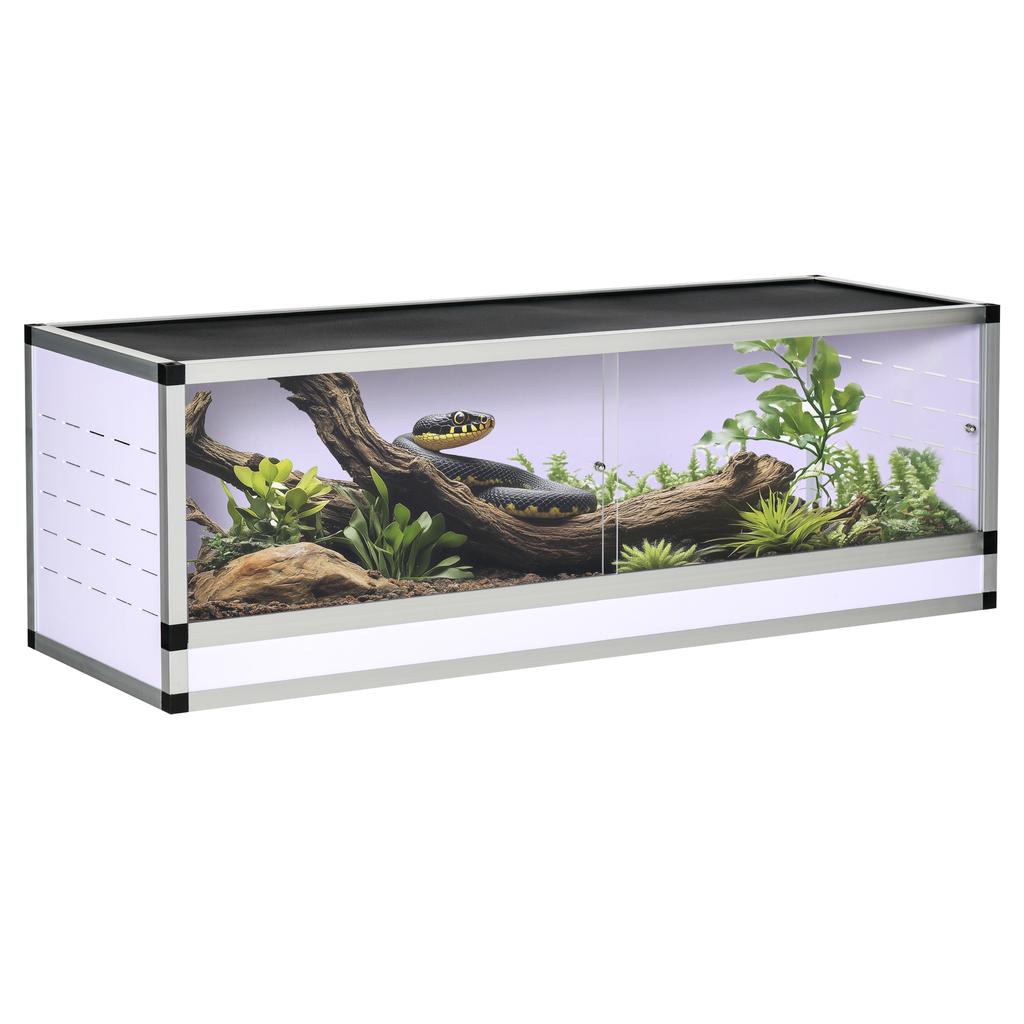Terrarium for Reptiles Acrylic Terrarium Feeding Box 120 x 40 x 40 cm for Amphibians, Insects, Snails, Jumping Spider