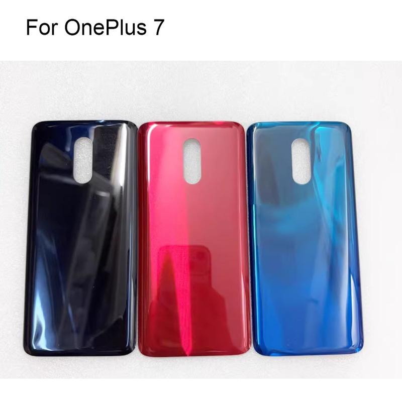100% Новый Задняя крышка аккумулятора Корпус для OnePlus 7 Задняя крышка аккумулятора для OnePlus 7 Pro 1+ 7 Замена