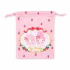 Sanrio My Melody Gusseted Drawstring Bag S (Strawberry) 733938