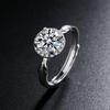 Korean Style Women's Zircon Diamond Open Finger Ring Jewelry