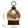 New Christmas Snow Globe Lantern Battery Operated Lighted Lantern Light for Christmas Home Decoration Santa Snowman Boy