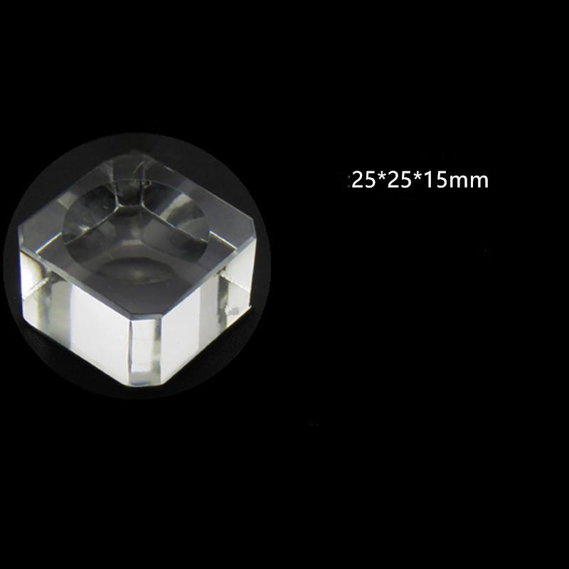 Eyelash Extension Pallet Crystal Glass U Curved/Straight Stand False Eyelashes Holder Transparent Glue Tray Beauty Makeup Tool