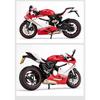 1/12 Ducati 1199 Panigale Сплав Модель Мотоцикла Литой Металл Гоночный Мотоцикл Модель Звук Свет Украшение Детская Игрушка Подарки