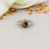 Тигровый глаз 925 стерлинговое серебро коричневый драгоценный камень ручная работа ювелирные изделия для женщин