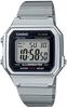 Casio Классические кварцевые часы с ремешком из нержавеющей стали, мужские, серебристые, 22.7 (Модель B650WD-1ACF)