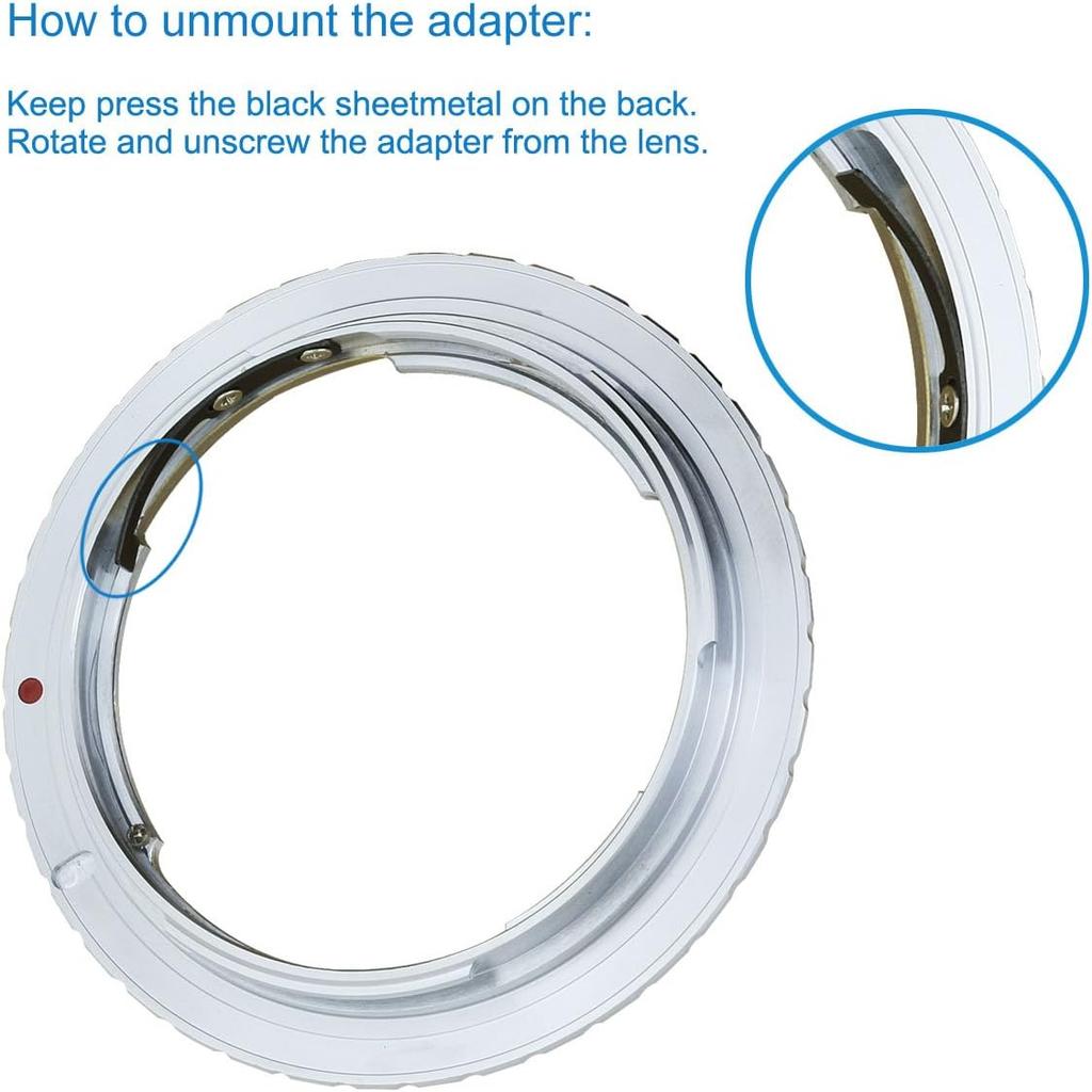 Haoge Lens Mount Adapter for Pentax K PK Mount Lens to Canon EOS EF EF-S Mount Camera