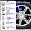 4 шт. 140 мм 168 мм 200 мм 203 мм Колпачки центральных ступиц колес для Escalade SRX Автомобильный шинный эмблема Аксессуары для стайлинга автомобиля