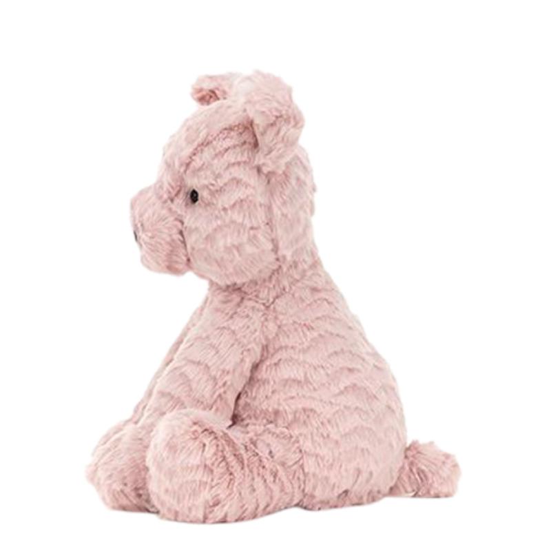 JELLYCAT Серия «Волнистый мех» Животное Свинья Маленькая Милая Розовая Кукла Плюшевая Кукла 23 см в высоту