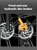 New YX80M-2 Adult Ebike 750W * 2 Dual Motor 48v 20Ah Battery Hydraulic Brake Fully Suspended 26 inch Mountain Tire Bicycle