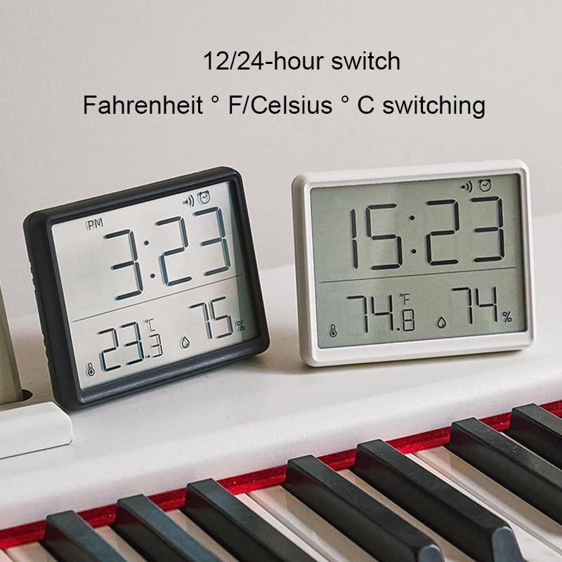 Многофункциональный термометр гигрометр автоматический электронный монитор температуры и влажности часы монитор настольные часы будильник