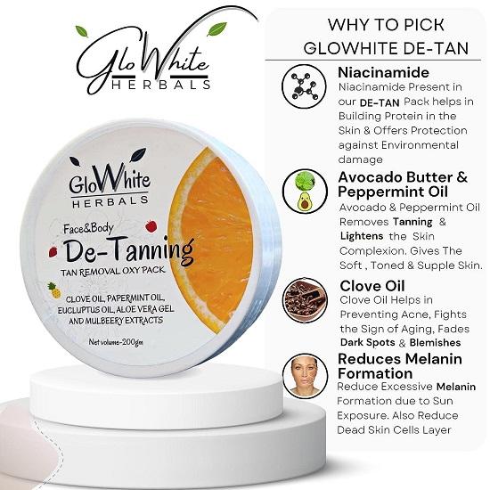GloWhite Herbals De Tan Маска для лица для сияющей кожи 200 г