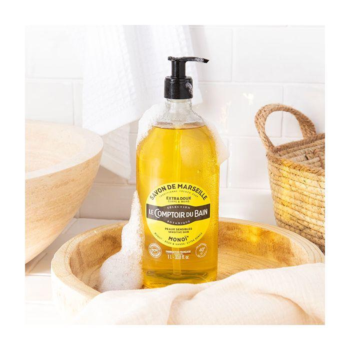 Le Comptoir Du Bain - Savon De Marseille Liquide Extra Doux Monoï 1l