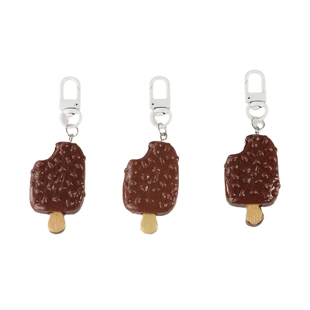 Car Keychains Chocolate Ice Cream Keychain Jewelry Accessories Resin Keychain Gift