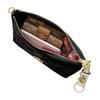 COACH Caitlin 24 Quilted Design Detachable Handle Chain Strap Zipper Closure Calf Leather Shoulder Bag Medium Women's Black