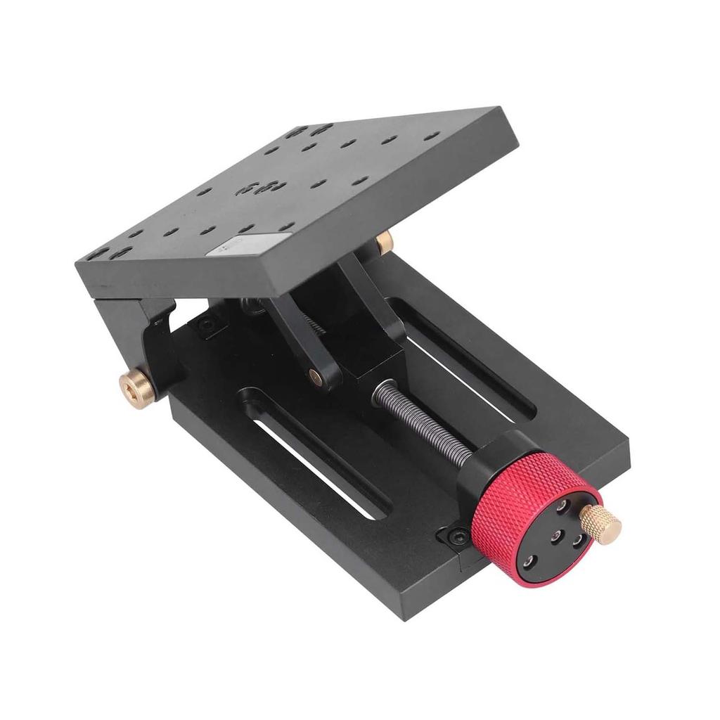 0~65° Adjustable Angle Lifting Platform, DIY Tilt Drilling Platform Table Base for Woodworking Hole Punch