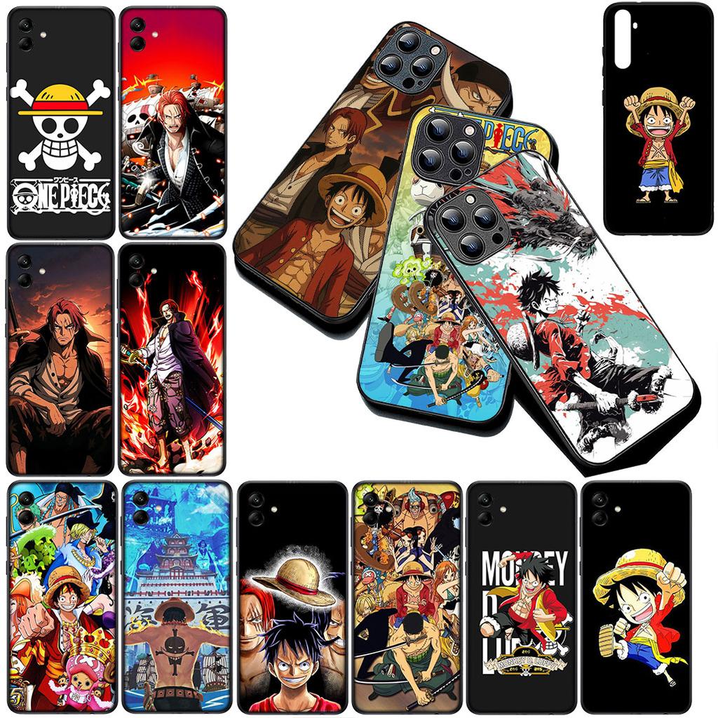 Cover for Samsung Galaxy A35 A36 A55 A26 A05 A06 A14 A50 A51 A53 A54 A12 A13 A23 Phone Case Red Hair One Luffy Pieces Shanks