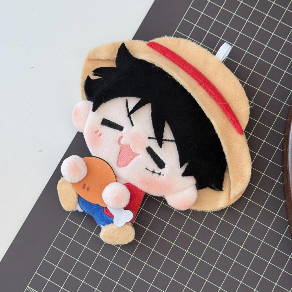 Аниме One Piece Периферия 2.5D Плюшевая кукла Луффи Зоро Санджи Хлопковая кукла Подвеска Мягкая игрушка Милый брелок для сумки Подарок на день рождения