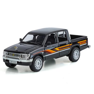 Симуляция 1/32 Пикап Toyota Hilux Сплав Литой Внедорожник Модель Автомобиля, Открывающиеся Двери Игрушка для Мальчиков Подарок Украшения