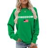 Women's Fashionable Casual Round Neck Loose Long Sleeved Printed Sweatshirt