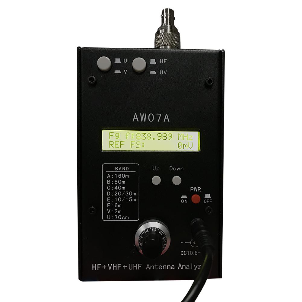 Анализатор антенн HF/VHF/UHF AW07A 1.5-470 МГц 160 м, Мультибэндовый, с КСВ 1.0 до 9.99, Измеритель КСВ антенны, Тестер, Анализатор антенн