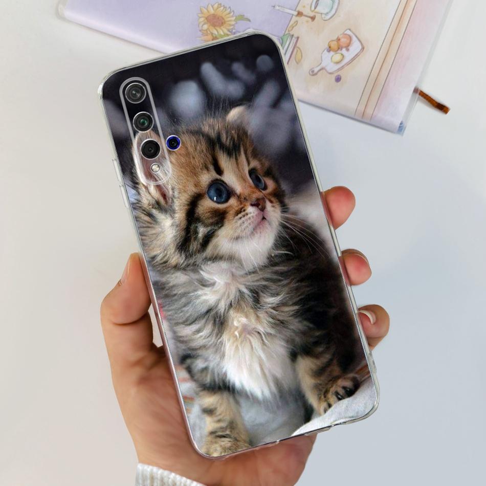 Чехол для телефона Huawei Nova 5T Nova5T YAL-L21 YAL-L61 YAL-L71 Элегантный принт Мягкий силикон Прозрачный ТПУ Тонкие чехлы