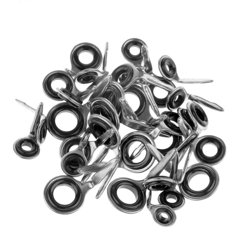 Stainless Steel Eye Ceramic Ring O Ring Fishing rod Tip Repair Kit Durable Fishing Rod Guide