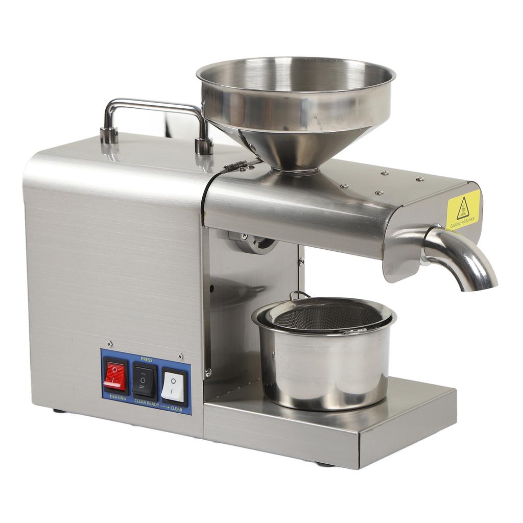 Edible Oil Press Machine Full Automatic Oil Extractor Stainless Steel Electric Oil Press for Home