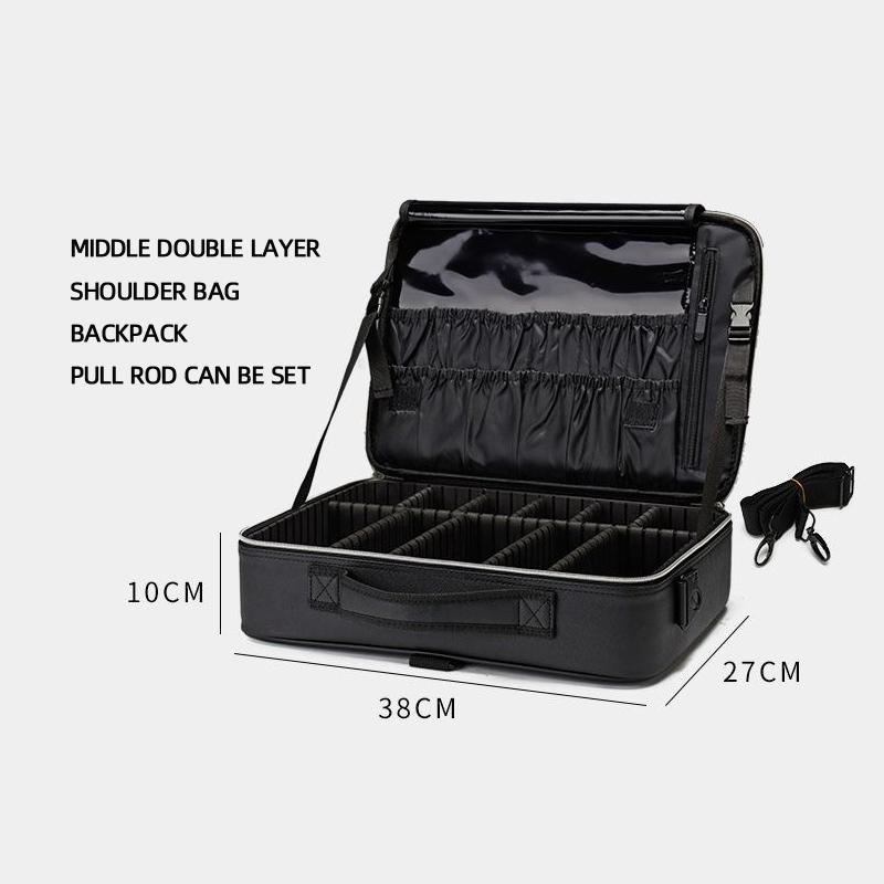 Перегородка, специальная косметичка, большая вместимость, визажист с макияжем, портативная сумка для хранения, ящик для инструментов для макияжа