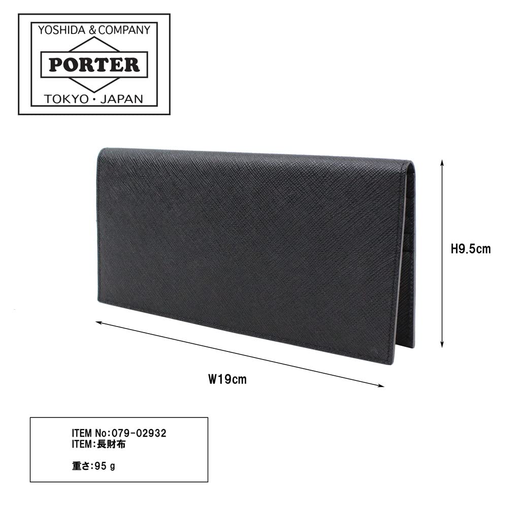 PORTER GLUE Long Wallet Without Coin Purse [Porter] 079-02932 (Orange/23)
