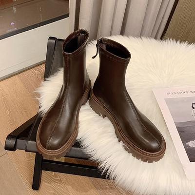 Хуэйчжоу короткие ботинки женские толстый каблук ботинки Мартина ветер тонкие ботинки женские толстая подошва рыцарские ботинки женские ботинки