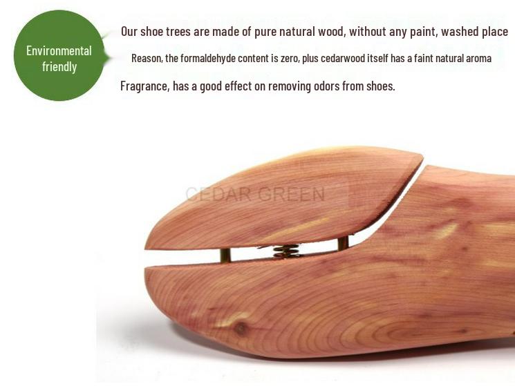 Adjustable North American Cedar Shoe Stretcher: Anti-Crease Wooden Expander for Men's & Women's Shoes