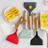 1Pc Silicone Spatula Cooking Utensils Beef Meat Egg Kitchen Scraper Wide Pizza Cooking Shovel Non-Stick Spatula Kitchen Tools