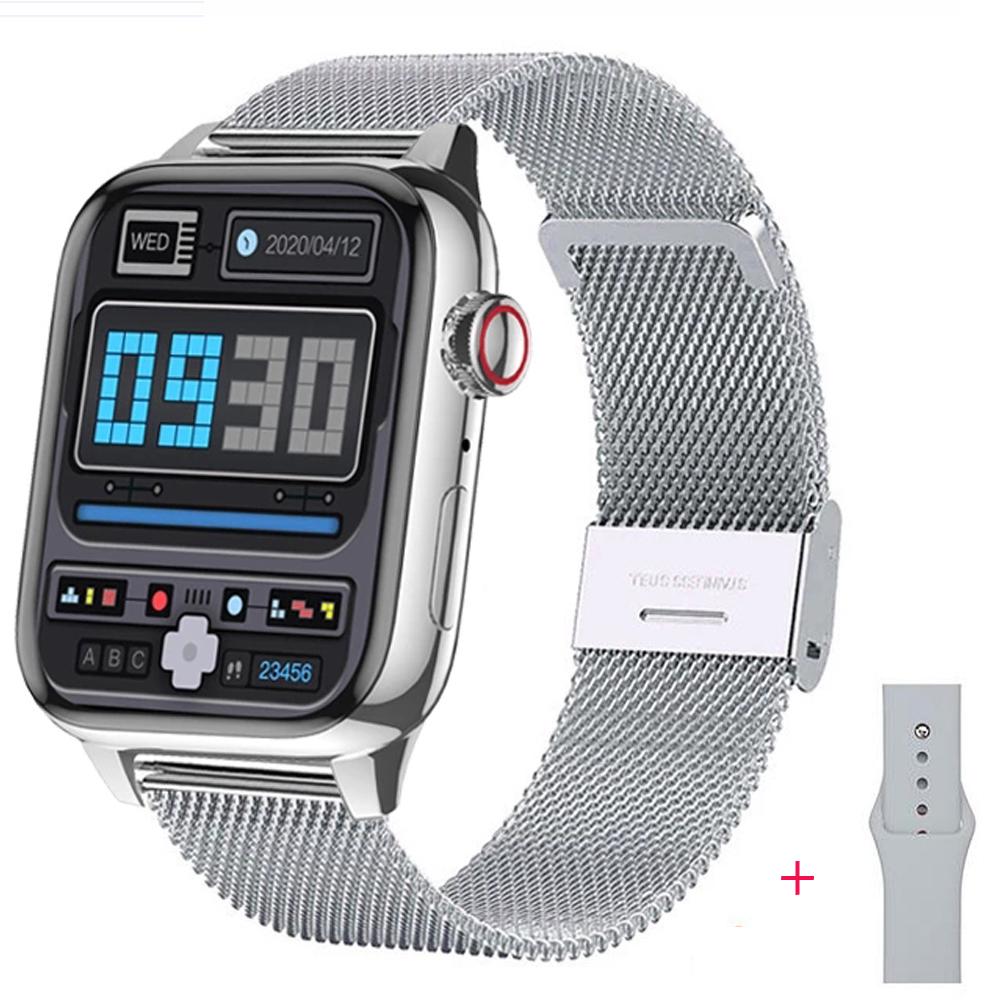 IWO Series 7 Смарт-часы с беспроводной зарядкой 2 "сделай сам, лицо, пульсометр для мужчин и женщин, фитнес-трекер, спортивные умные часы для IOS, Android-телефона