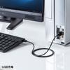 Клавиатура Sanwa Supply беспроводная USB-подключение перезаряжаемая тонкая черная Type-C SKB-WL31CBK