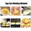 Формы для яичных тартов Одноразовые стаканчики из алюминиевой фольги Мини-формы для пирогов Круглые формы для выпечки Пирог с заварным кремом Кухня Ресторан Инструменты для выпечки