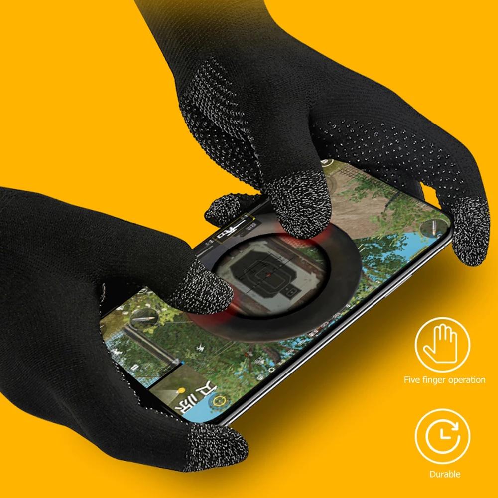 Proof Finger Sleeve Sensitive Touch Non-Scratch Gaming Finger Gloves Game Finger Cover Gaming Thumb Sleeve Fingertip Gloves