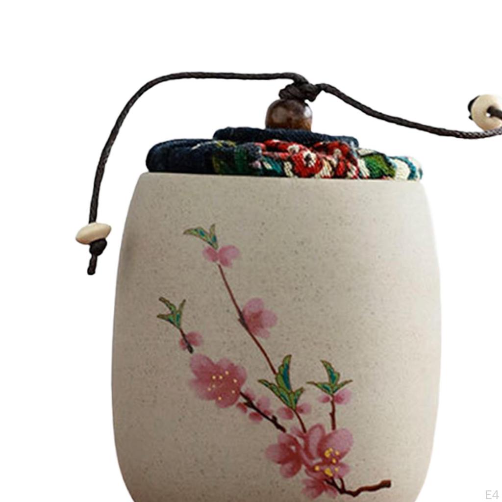 Керамический контейнер для чая, свободный контейнер для хранения, небольшая пищевая банка