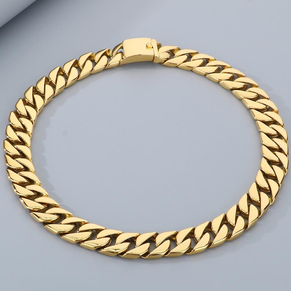 Men's Stainless Steel Cuban Link Chain Necklace Hip Hop 20MM Width Rope Choker for Man Punk Rock Gothic Streetwear Jewelry Gift