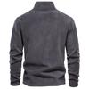 TrendHub Mens Thicken Warm Fleece Sweatshirt Jacket Quarter Zipper Mock Neck Pullover Men's Sweatshirt Soft Shell Mens Jacket