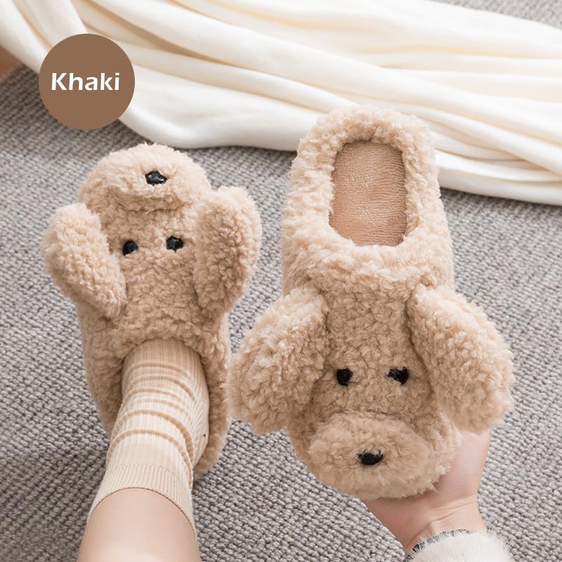 Cute Animal Slipper For Women Men Fashion Kawaii Fluffy Winter Warm Slipper Couples Cartoon Milk Cow House Slides Funny Shoes