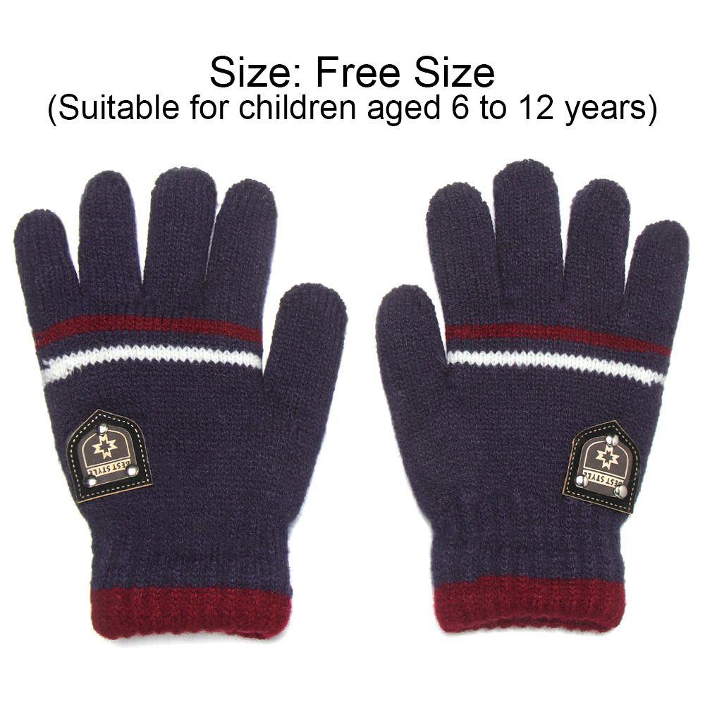 Outdoor Keep Warm Warm Thick Soft Boys Girls Kids Gloves Full Finger Knitted Gloves Mittens