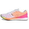 Adizero Boston 9 White Screaming Pink Women Sneakers Cloud-White Silver-Metallic H68744