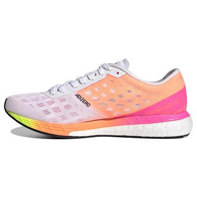 Adizero Boston 9 White Screaming Pink Женские кроссовки Cloud-White Silver-Metallic H68744