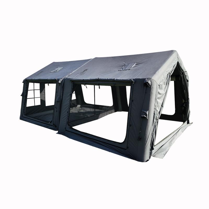 Starry Sky Inflatable Family Camping Tent: TC Cotton, All-Weather, No Installation Needed