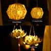 Traditional DIY Lantern Ornament Chinese Calligraphy Lotus Lantern  Mid-Autumn Festival