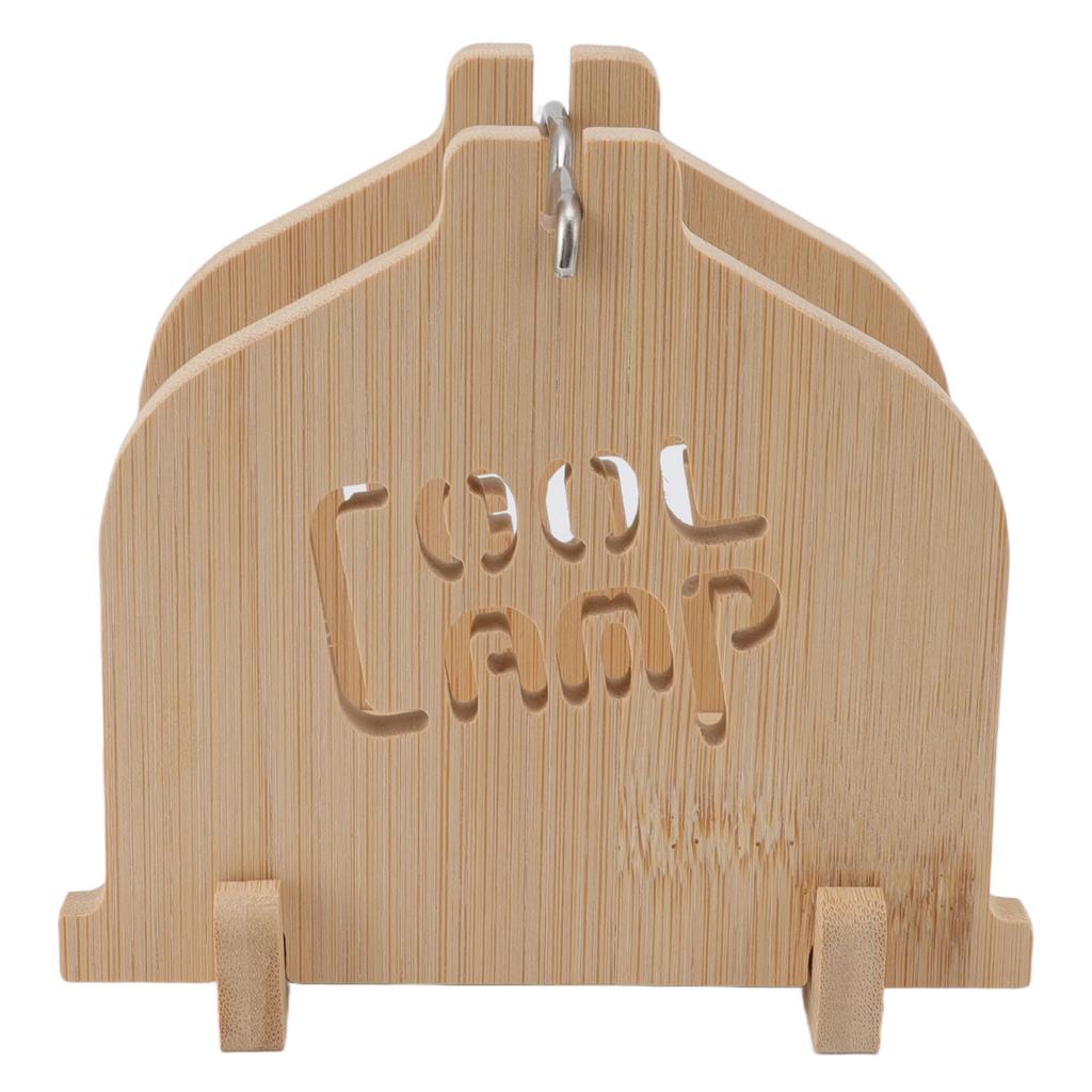 Mosquito Coil Bracket Detachable Portable Bamboo Wood Stainless Steel Rustic Style Decorative Home Incense Case