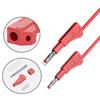 Retractable 4mm Banana Plug Test Leads Probes Wire For Multimeters With High Voltages Safety And Flexible 100cm Cable
