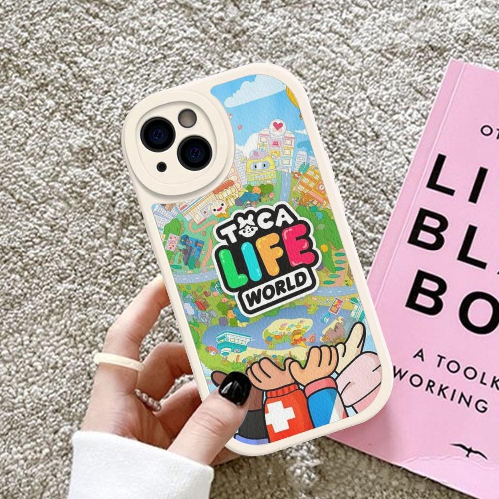 Чехол для телефона Toca Boca Toca Life World из твердой кожи для iPhone 14 13 12 Mini 11 14 Pro Max Xs X Xr 7 8 Plus Fundas