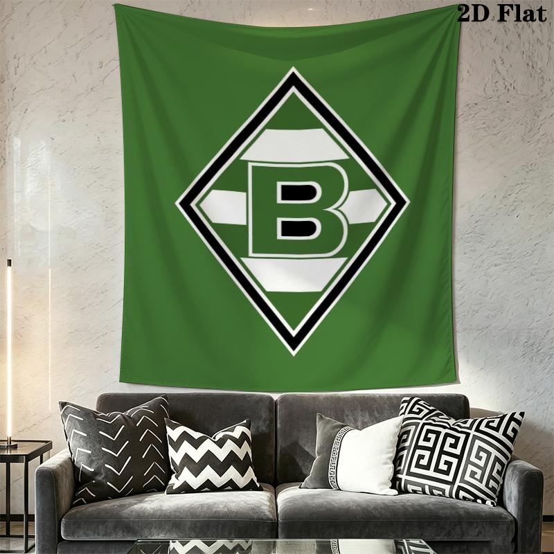 Borussia Wall Tapestry Aesthetic Wall Hanging Printed Fabric Blanket Decorative Tapestries for Bedroom Living Room Home Decor