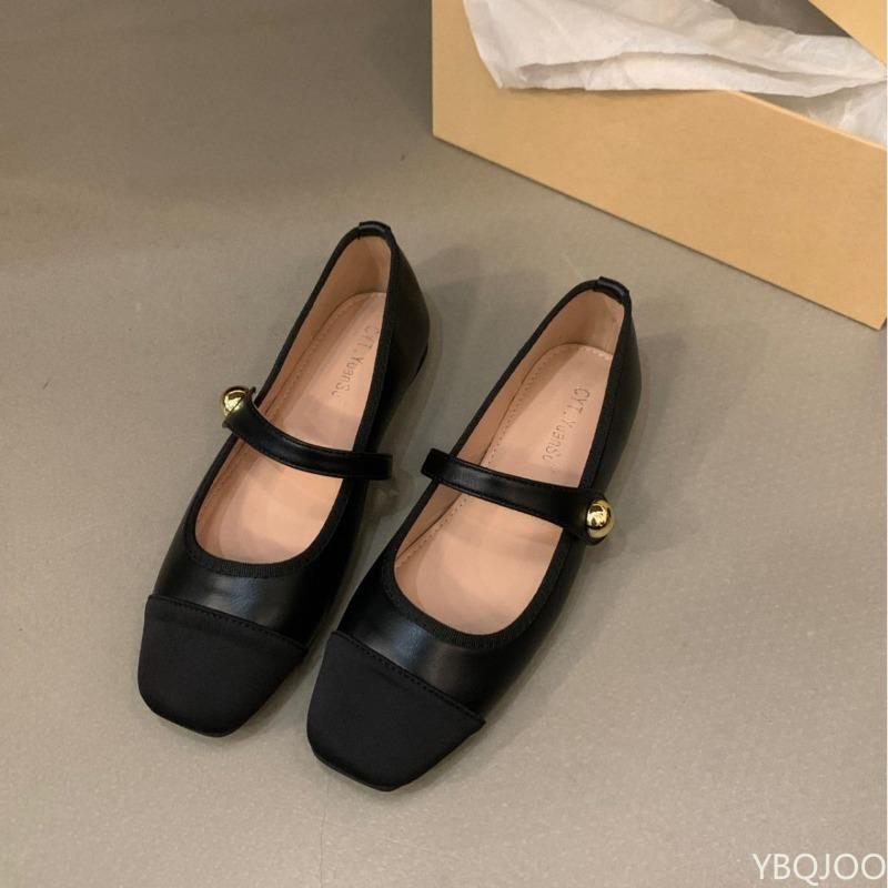 Summer  able Soft Bottom Versatile Shallow Mouth Women's Flat Shoes Outdoor Walking One Step Splicing Women's Shoes